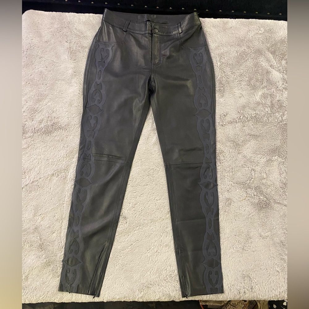 Animale genuine leather pants, M